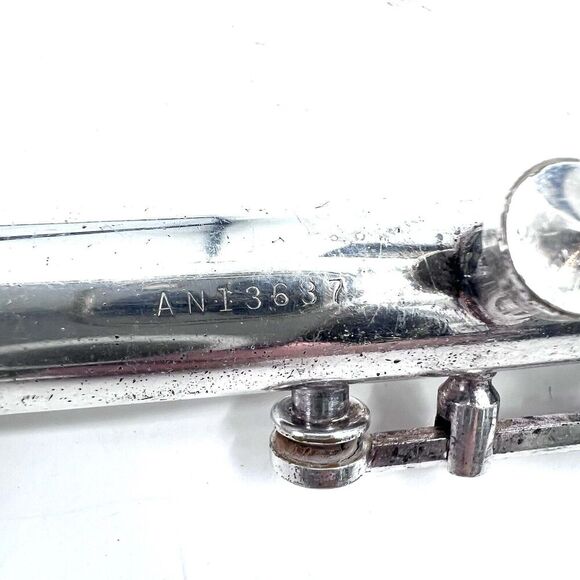Antique Circa 1940s Cundy-Bettoney Three Star Metal Clarinet With Case - Picture 11 of 16